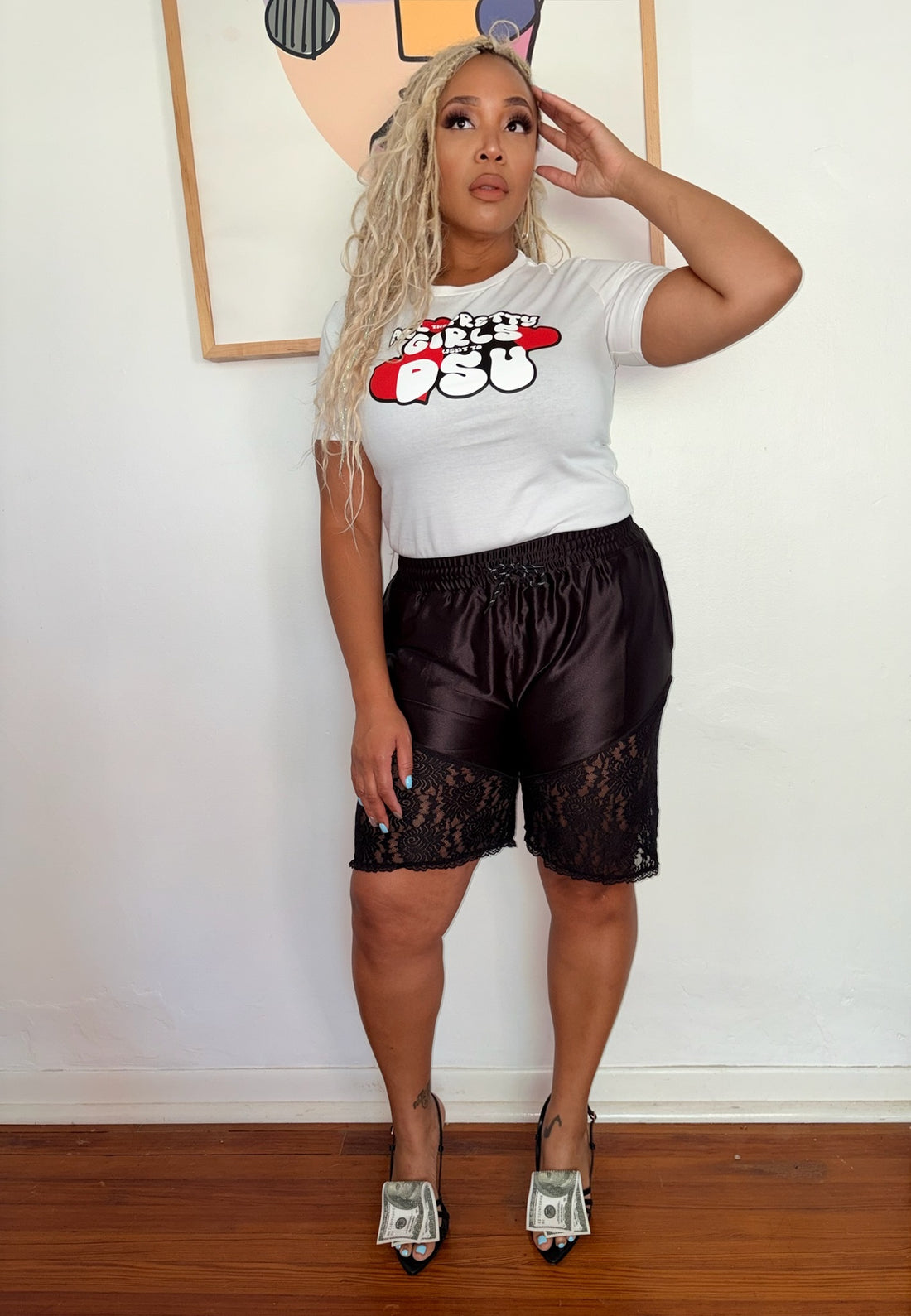 All the Pretty Girls Went to Del State White Tee