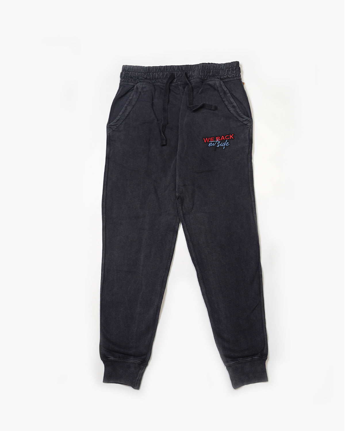 Black Acid Wash Coordinated Joggers