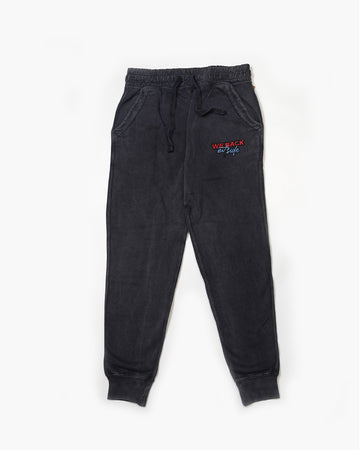 Black Acid Wash Coordinated Joggers
