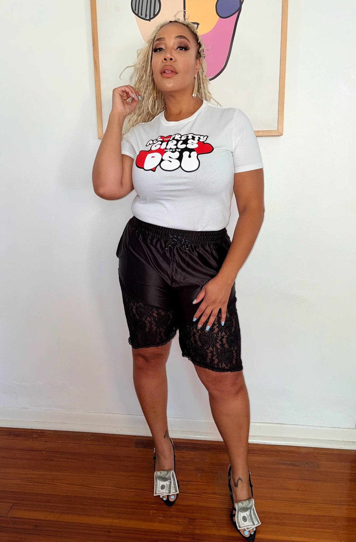 All the Pretty Girls Went to Del State White Tee
