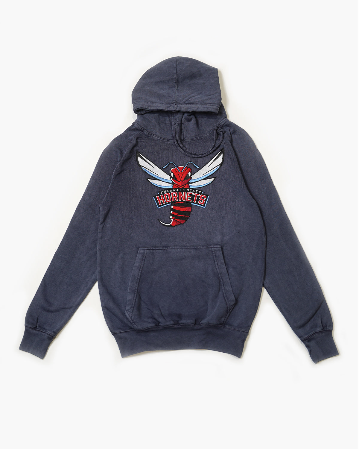 Hornets Blue Acid Wash Hoodie