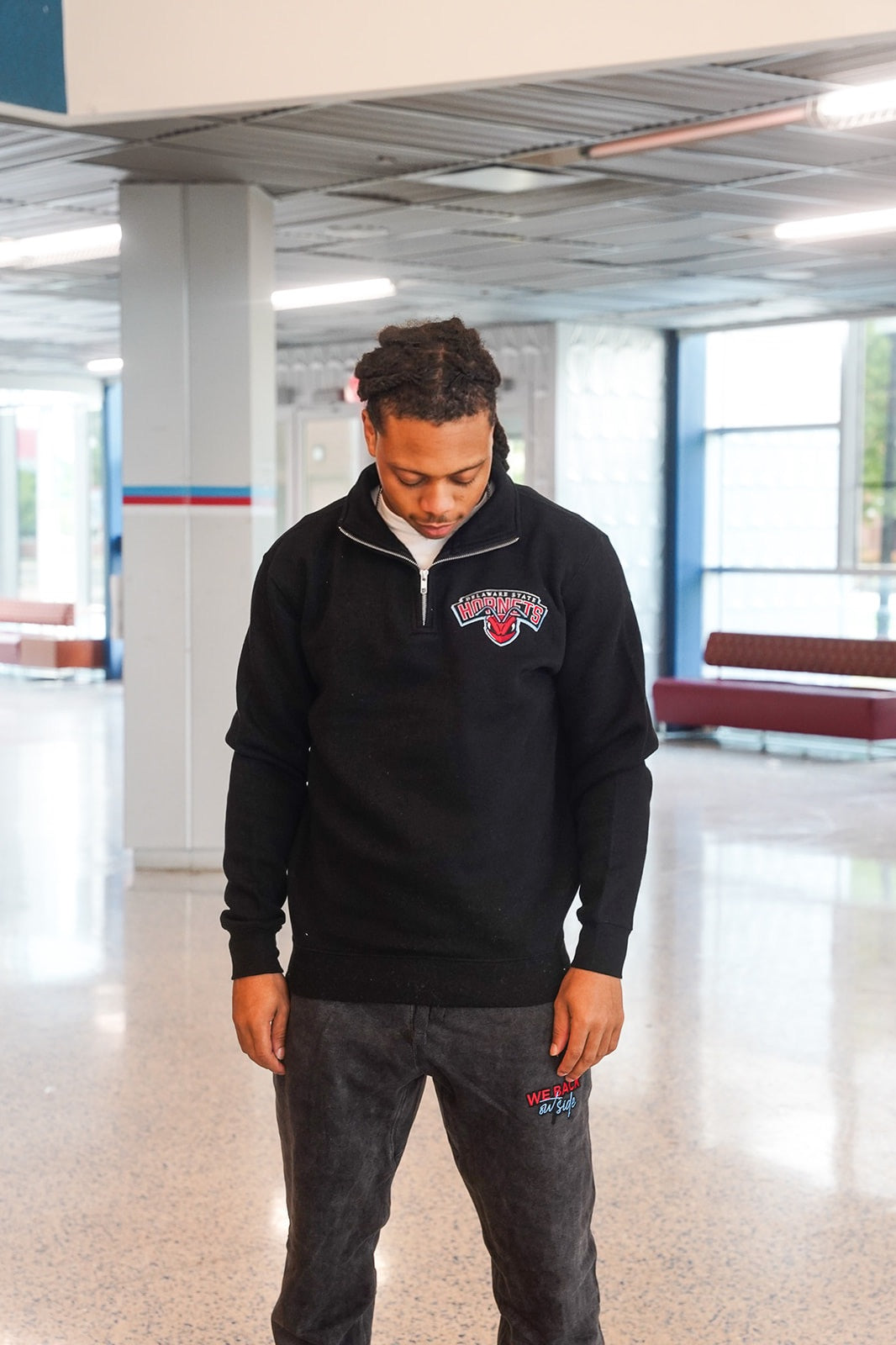 Hornets Black Quarter Zip