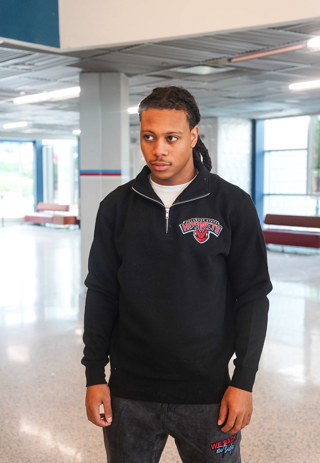 Hornets Black Quarter Zip