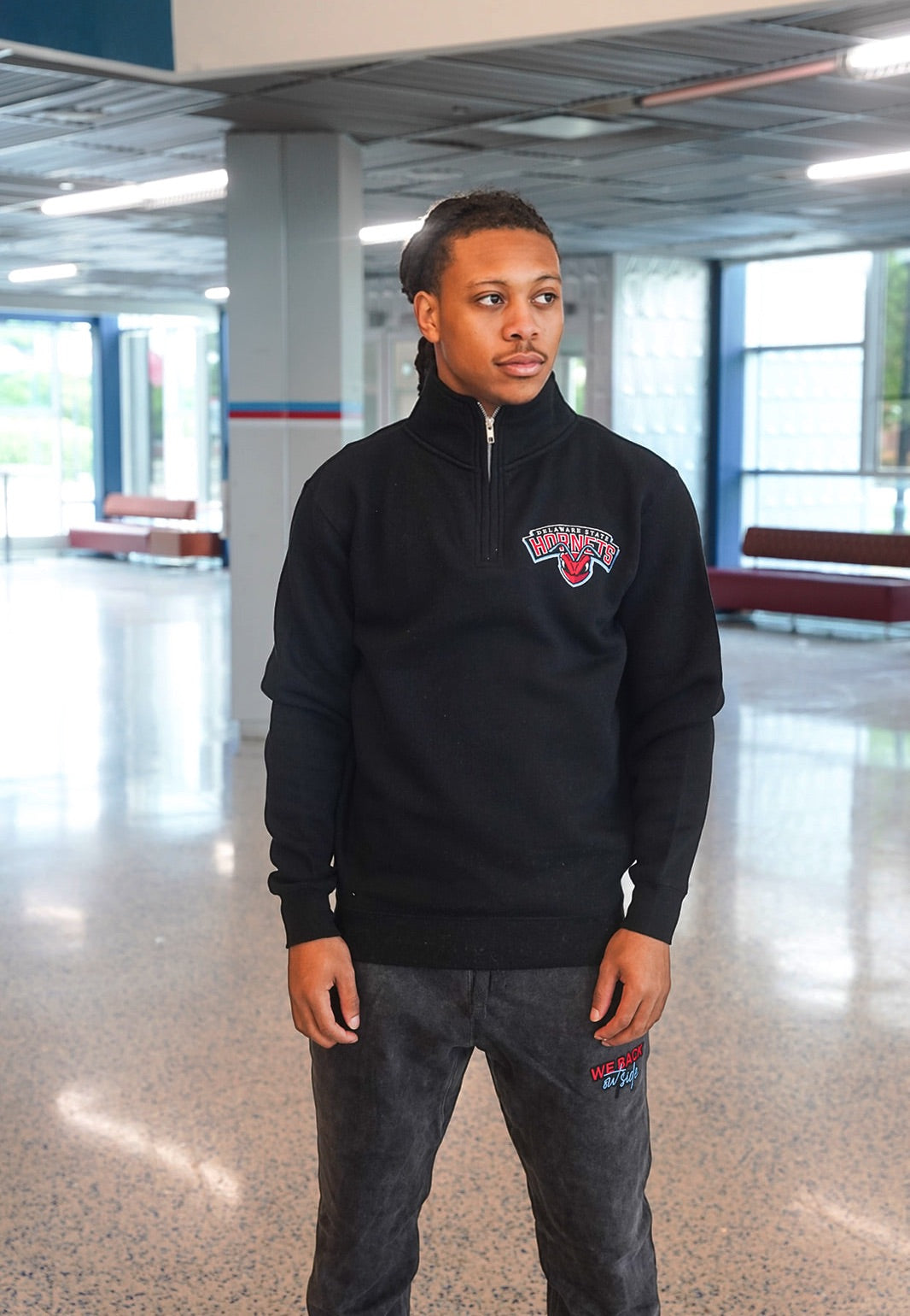 Hornets Black Quarter Zip