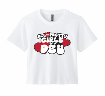 All the Pretty Girls Went to Del State White Tee