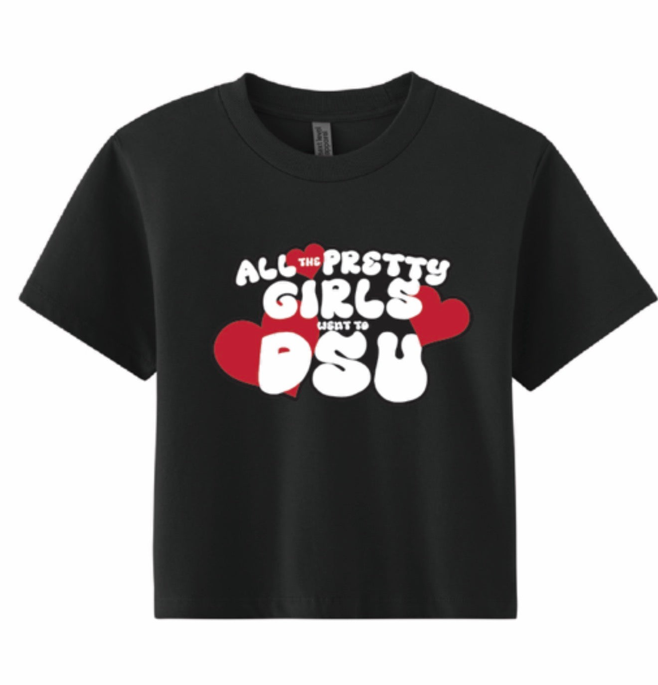All the Pretty Girls Went to Del State Black Tee