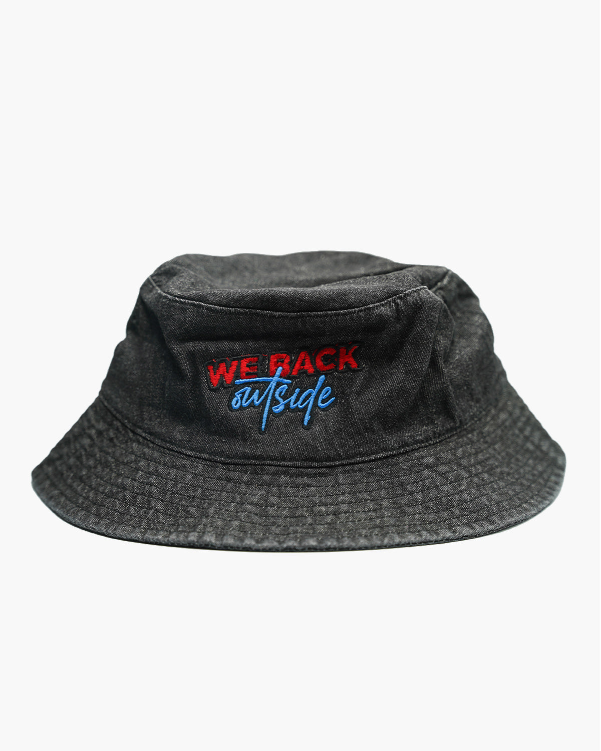 “Hornets” Black Denim Bucket Hat