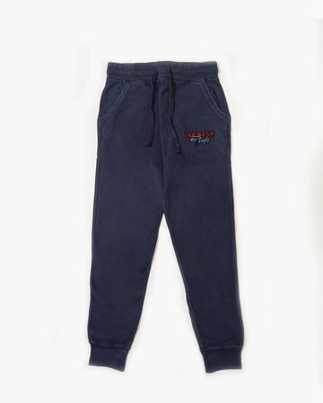 Blue Acid Wash Coordinated Joggers